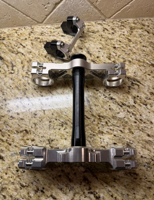 Ultra Bee Silver Triple Clamps
